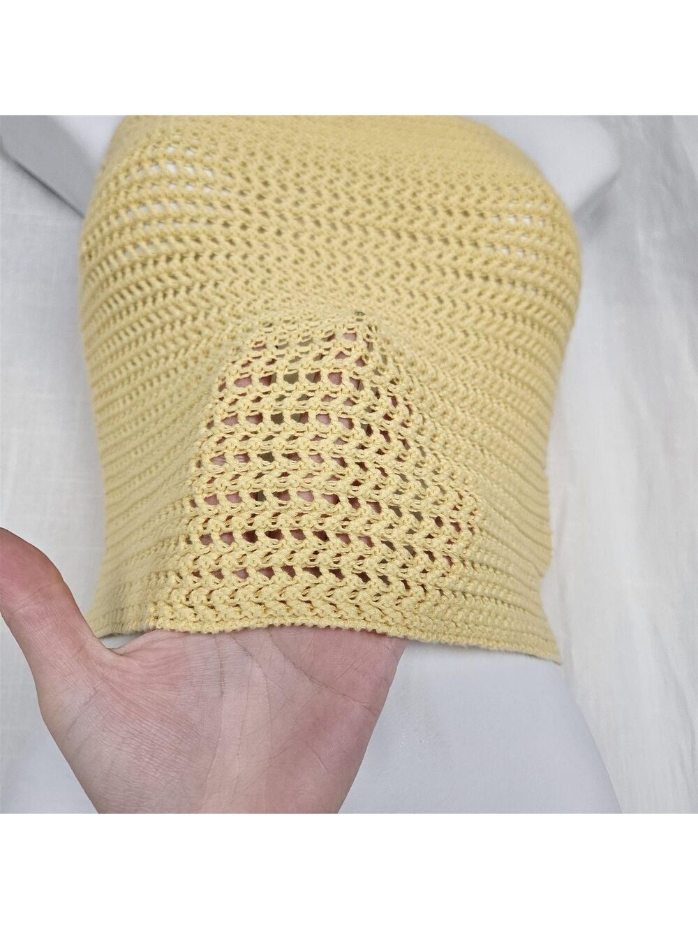 Yellow Cotton Crochet Tube Top, Pacsun - Picture 2 of 5